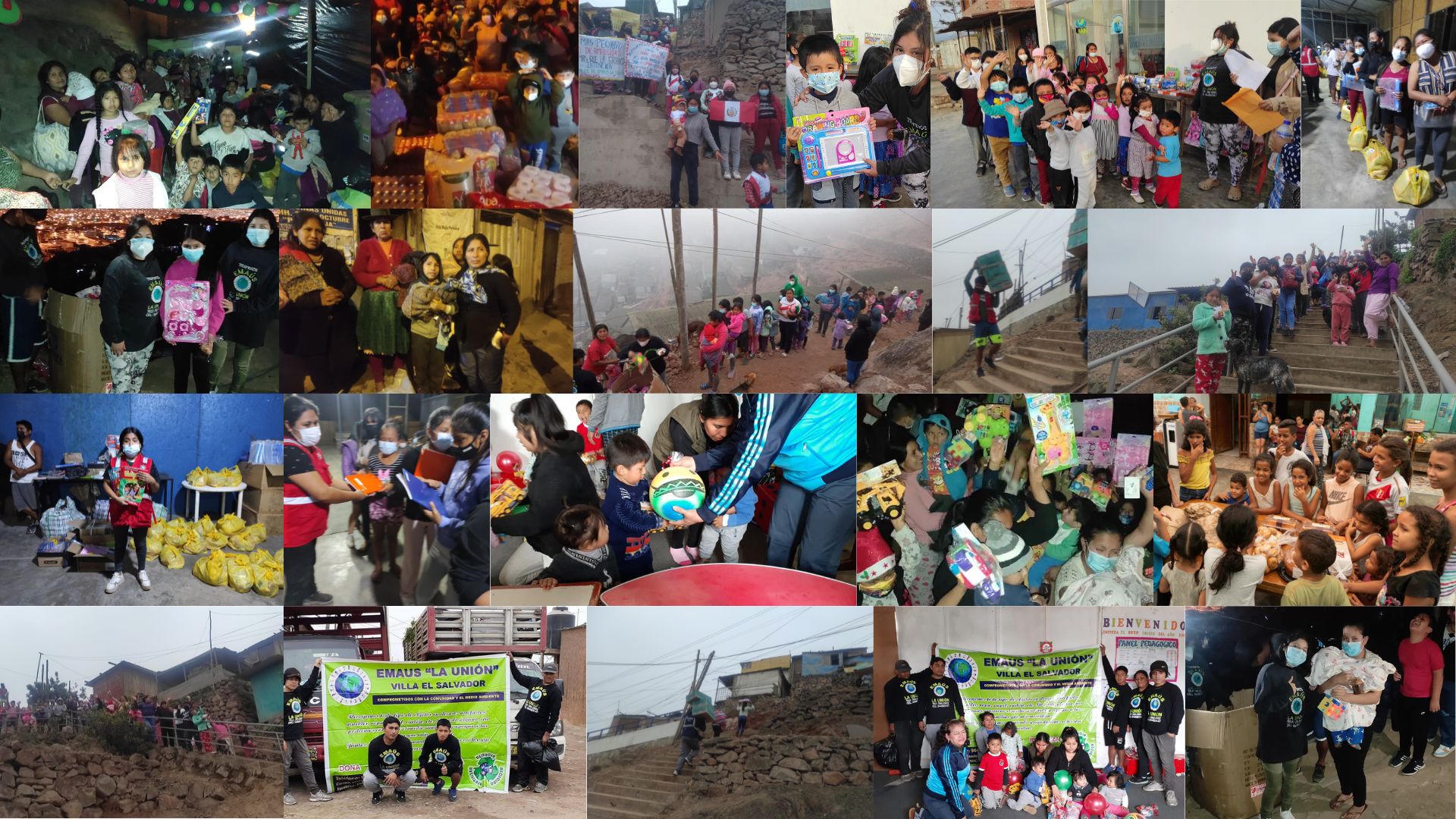 Niños beneficiados por Emaús